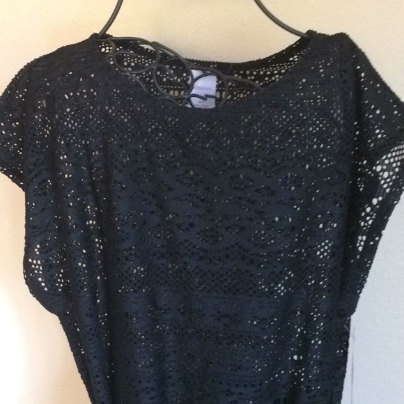 Merona black sleeveless dress cover up Size Medium - Picture 1 of 8